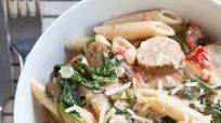 Creamy Chicken Sausage and Spinach Pasta Creamy Chicken Sausage and Spinach Pasta