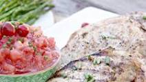 Grilled Pork Chops with Cranberry Applesauce Grilled Pork Chops with Cranberry Applesauce