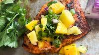 Grilled Salmon with Mango Salsa Grilled Salmon with Mango Salsa