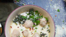 Keto Zuppa Tuscana Meatball Soup with Sausage and Kale Keto Zuppa Tuscana Meatball Soup with Sausage and Kale