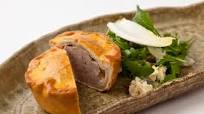 Pork pie with Stilton salad Pork pie with Stilton salad