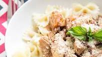 Lightened-Up Grilled Chicken Bruschetta Pasta Lightened-Up Grilled Chicken Bruschetta Pasta