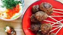 Beef Kofta (Indian-Spiced Meatballs) with Yogurt and Herb Sauce Beef Kofta (Indian-Spiced Meatballs) with Yogurt and Herb Sauce