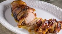 Bacon Wrapped Pork Loin with Brown Sugar & Marmalade Bacon Wrapped Pork Loin with Brown Sugar & Marmalade