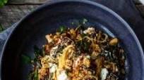 Spaghetti Squash with Chard, Walnuts and Chèvre Spaghetti Squash with Chard, Walnuts and Chèvre