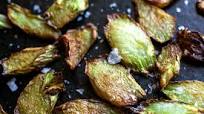 Pan-Fried Broccoli Stems Pan-Fried Broccoli Stems