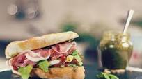 Italian sandwich with prosciutto di Parma Italian sandwich with prosciutto di Parma