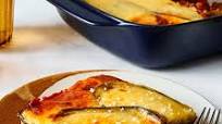 Moussaka - Eggplant With Ground Beef (or Lamb) and Cheese Moussaka - Eggplant With Ground Beef (or Lamb) and Cheese