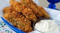Fried Panko-Dipped Pickle Spears Fried Panko-Dipped Pickle Spears