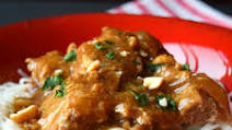 Slow Cooker Pork Satay with Rice Noodles Slow Cooker Pork Satay with Rice Noodles
