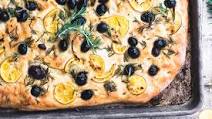 Rosemary and Olive No Knead Focaccia Bread Rosemary and Olive No Knead Focaccia Bread