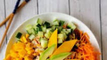 Teriyaki Salmon and Mango Rice Bowl Teriyaki Salmon and Mango Rice Bowl
