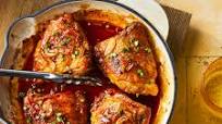 Skillet Honey-Garlic Chicken Thighs Skillet Honey-Garlic Chicken Thighs