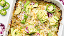 Green Chicken Enchilada Casserole Green Chicken Enchilada Casserole