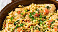 Creamy Tuscan Chicken and Pasta Recipe Creamy Tuscan Chicken and Pasta Recipe