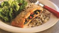 Spinach-Stuffed Baked Salmon Spinach-Stuffed Baked Salmon