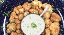 Fried Cauliflower with Tahini Sauce Fried Cauliflower with Tahini Sauce