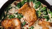 One-Pan Keto Creamy Tuscan Chicken One-Pan Keto Creamy Tuscan Chicken