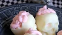 White Chocolate Skulls with Brains Mousse White Chocolate Skulls with Brains Mousse