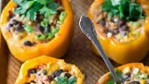 Instant Pot Burrito Bowl Stuffed Peppers Instant Pot Burrito Bowl Stuffed Peppers