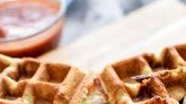 Protein Packed Pepperoni Pizza Waffles Protein Packed Pepperoni Pizza Waffles
