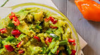 Spicy Three-Pepper Guacamole Spicy Three-Pepper Guacamole