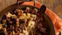 Focaccia Stuffing with Sausage and Chestnuts Focaccia Stuffing with Sausage and Chestnuts