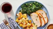 Sweet & Spicy Pork Roast with Miso Kale & Togarashi Vegetables Sweet & Spicy Pork Roast with Miso Kale & Togarashi Vegetables