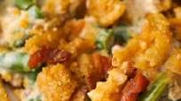Cream Cheese & Bacon Green Bean Casserole Cream Cheese & Bacon Green Bean Casserole