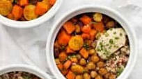 Roasted Vegetable Hummus Quinoa Bowls Roasted Vegetable Hummus Quinoa Bowls