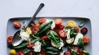 Torn Buffalo Mozzarella with Tomatoes & Fresh Basil Torn Buffalo Mozzarella with Tomatoes & Fresh Basil