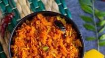 Grated Carrot Stirfry | Carrot Poriyal with Coconut Grated Carrot Stirfry | Carrot Poriyal with Coconut
