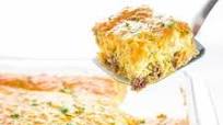 Healthy Keto Low Carb Breakfast Casserole Recipe with Sausage and Cheese - Gluten Free Healthy Keto Low Carb Breakfast Casserole Recipe with Sausage and Cheese - Gluten Free