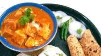Butter Naan, Paneer Tikka and Papad Butter Naan, Paneer Tikka and Papad