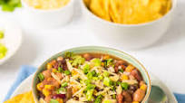 Slow Cooker Vegetarian Taco Soup (With Vegan Option) Slow Cooker Vegetarian Taco Soup (With Vegan Option)