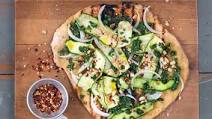 Spicy Grilled Vegan Pizzas with Summer Squash and Pine Nuts Spicy Grilled Vegan Pizzas with Summer Squash and Pine Nuts