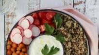 Mediterranean Veggie Bowl with Tzatziki sauce Mediterranean Veggie Bowl with Tzatziki sauce