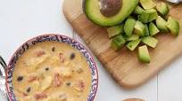 Cheesy Chicken and Rice Enchilada Soup Cheesy Chicken and Rice Enchilada Soup