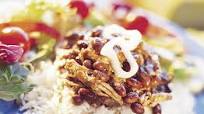 Roast Pork and Black Beans on Rice with Zesty Herb Salad | Publix Simple Meals Roast Pork and Black Beans on Rice with Zesty Herb Salad | Publix Simple Meals