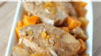 Crockpot Pork Chops with Apples & Sweet Potatoes Crockpot Pork Chops with Apples & Sweet Potatoes