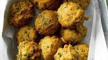 Air-Fryer Chickpea Fritters with Sweet-Spicy Sauce Air-Fryer Chickpea Fritters with Sweet-Spicy Sauce