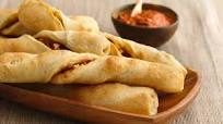 Mediterranean Breadsticks with Roasted Red Pepper Coulis Mediterranean Breadsticks with Roasted Red Pepper Coulis