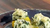 Patty Pan Squash With Rice Stuffing Patty Pan Squash With Rice Stuffing
