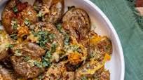 Air Fryer Cheesy Smashed Potatoes Air Fryer Cheesy Smashed Potatoes