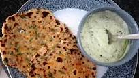 Paneer Roti with Cucumber and Mint Raita Paneer Roti with Cucumber and Mint Raita
