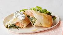 Phyllo-Wrapped Salmon with Spinach & Feta Phyllo-Wrapped Salmon with Spinach & Feta