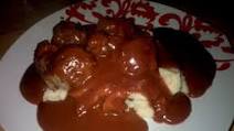 Frikadeller (scandinavian/german Meatballs) with Red Wine Gravy Frikadeller (scandinavian/german Meatballs) with Red Wine Gravy