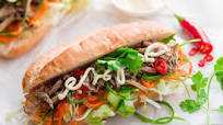 Lemongrass pulled pork banh mi Lemongrass pulled pork banh mi