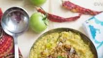 Green Tomato Kootu | Raw Tomato Gravy with Coconut Green Tomato Kootu | Raw Tomato Gravy with Coconut