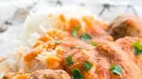 Chicken Fricassee with Meatballs Chicken Fricassee with Meatballs